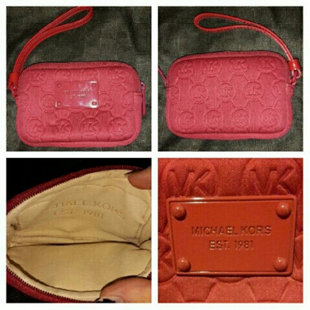 Michael kors neoprene wristlet